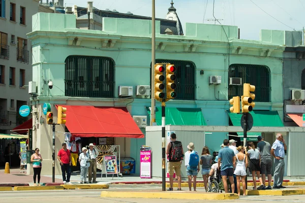 Dagelijks Leven Het Centrum Van Montevideo Hoofdstad Belangrijkste Stad Uruguay — Stockfoto