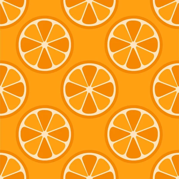 レモンオレンジ柑橘類の繰り返しパターン生地ギフトラップ壁のテクスチャの背景ベクトル — ストックベクタ