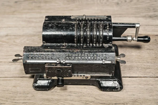 Old mechanical manual counting machine — Stock Photo, Image