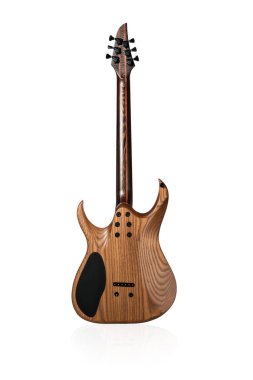 Ahşap elektro gitar arka görünüm
