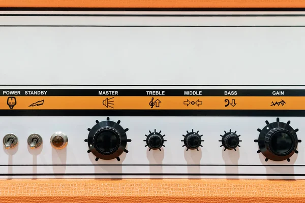 Panel de control de sonido con interruptor — Foto de Stock