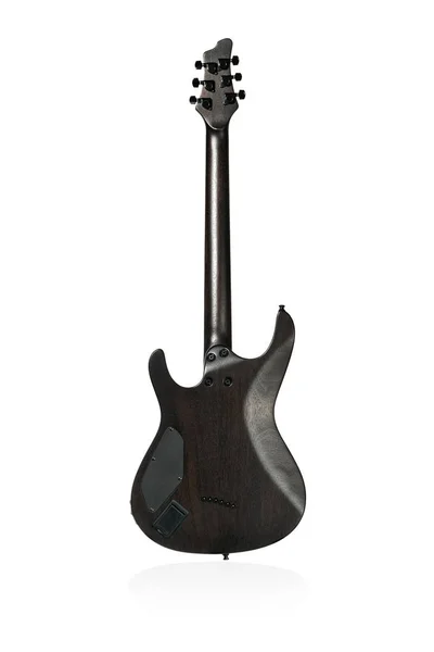 Schwarze E-Gitarre dahinter — Stockfoto