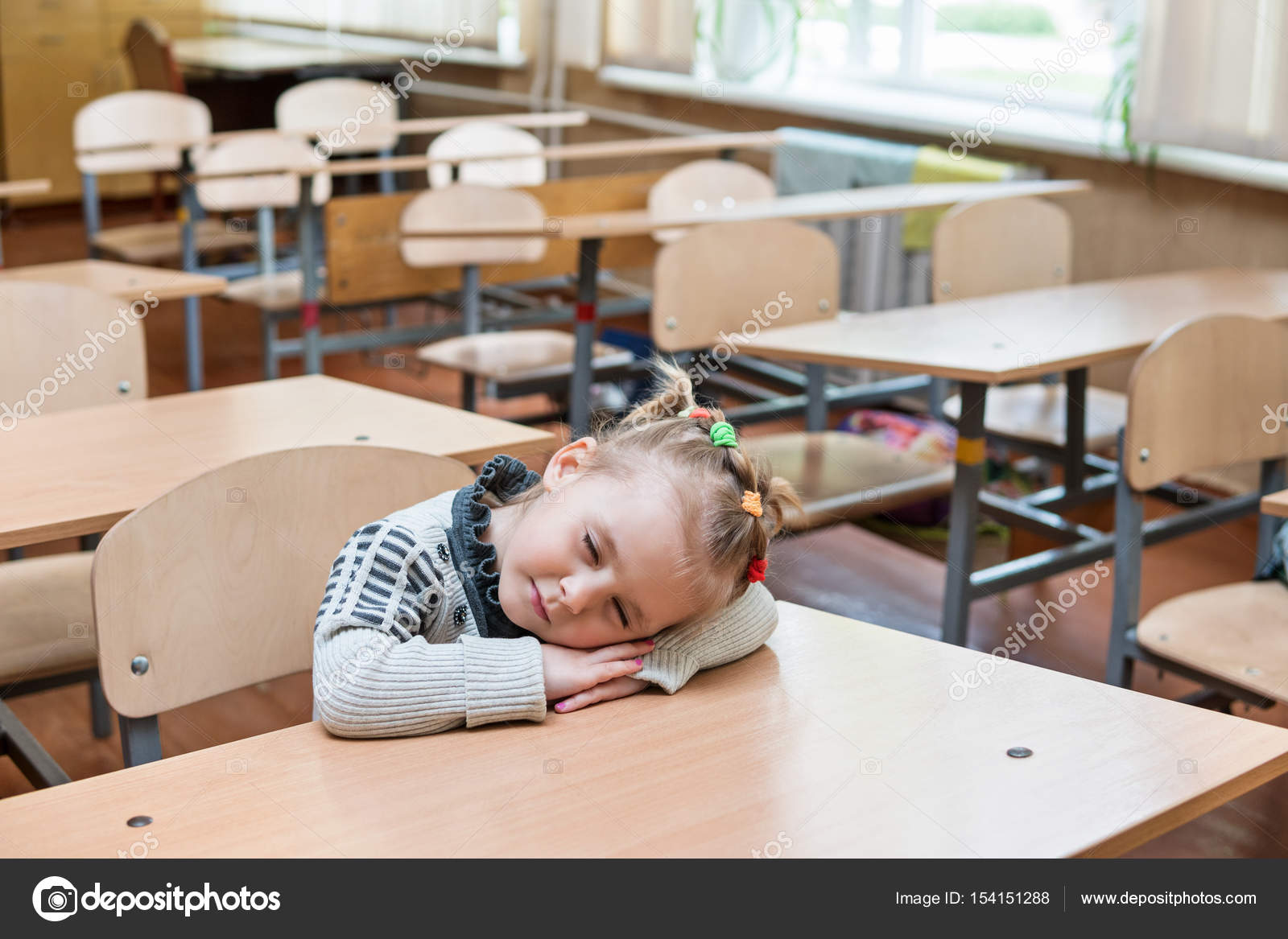 Schoolgirl Asleep At His Desk Stock Photo C Grashalex 154151288