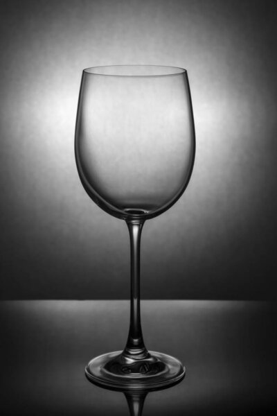 Wine glass up to the light