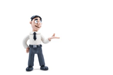 Hamuru işadamı sunuyu yapma