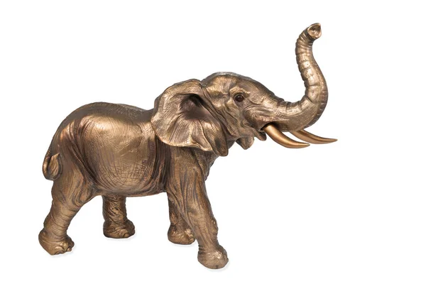 Brons elefant statyett — Stockfoto