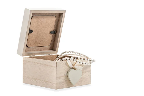 Necklace in a gift box — Stock Photo, Image