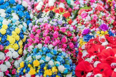 arka plan bir yapay çiçek