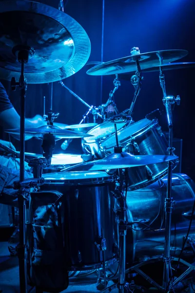 Drummer at the concert — Stock Photo, Image