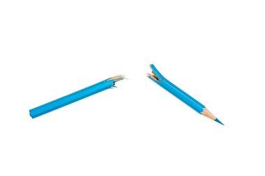 kırık kalem mavi
