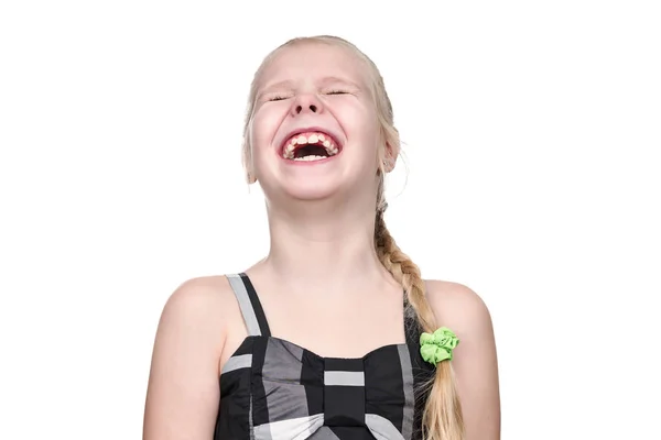 Portrait of a laughing child — Stock Photo, Image