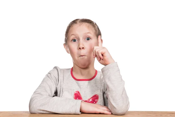 Niño resuelto el problema — Foto de Stock