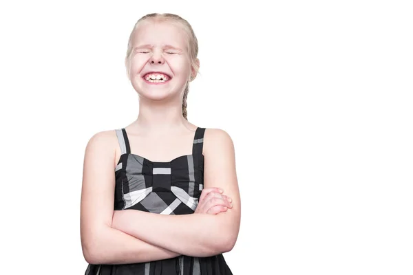 Chica riendo en voz alta — Foto de Stock