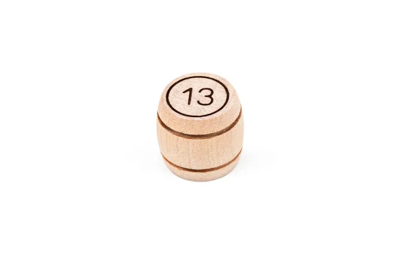 Lotto barel s postavou třináct — Stock fotografie