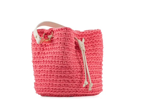 Bolso de mujer hecho a mano rosa — Foto de Stock