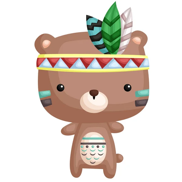 A Tribal Bear — Stock Vector