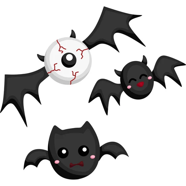 Various Bats Halloween Day — ストックベクタ