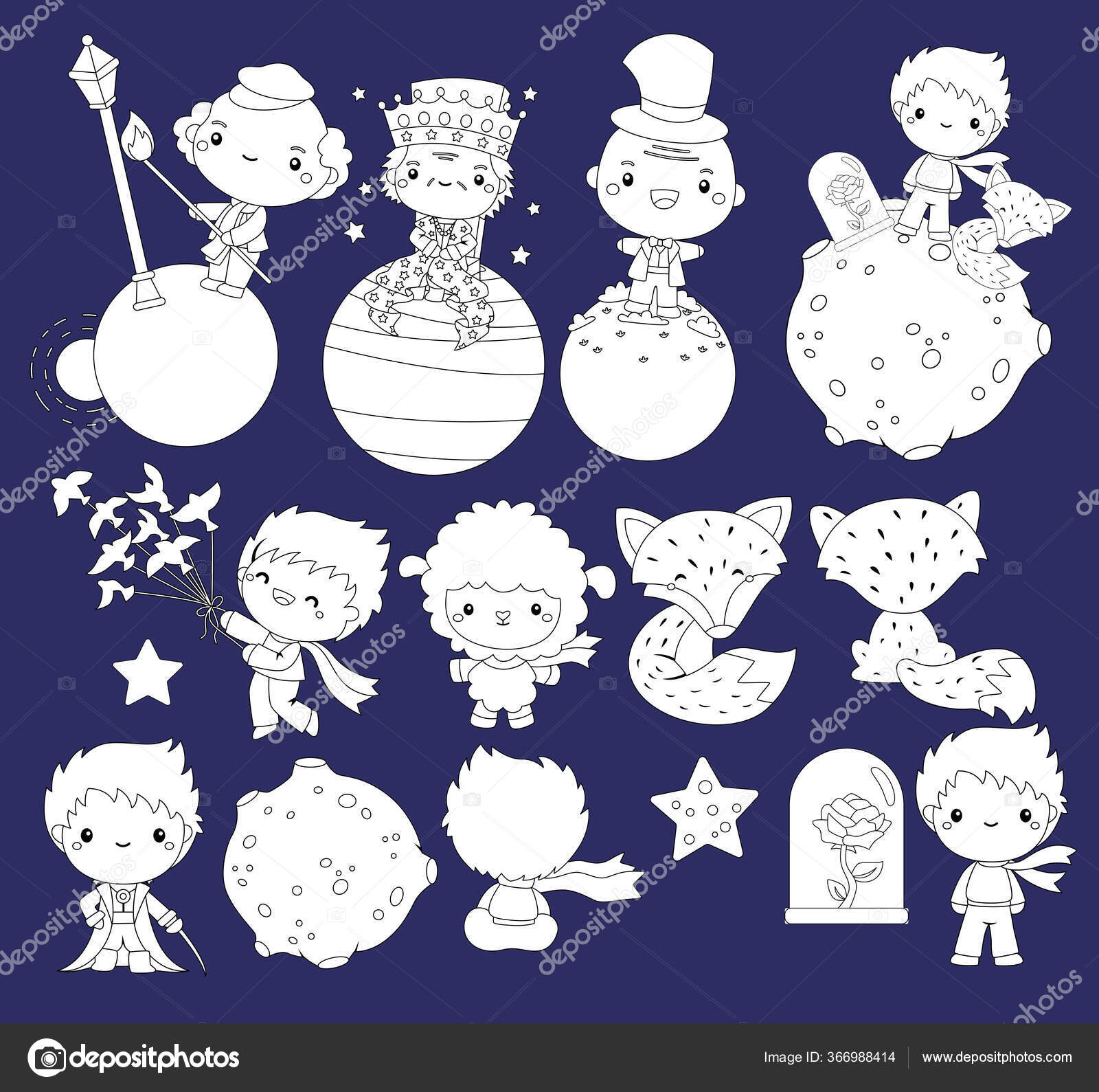 Gezegen Kucuk Prensストックベクター ロイヤリティフリーgezegen Kucuk Prensイラスト ページ 2 Depositphotos