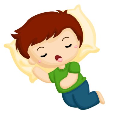 Çocuk gece boyunca huzur içinde uyudu.