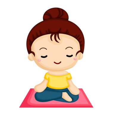 Sağlıklı bir hayat için meditasyon yapan bir kadın.