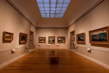 Manhattan, New York, Usa - 9 Aralık 2019. New York Metropolitan Sanat Müzesi 'nin odası - 