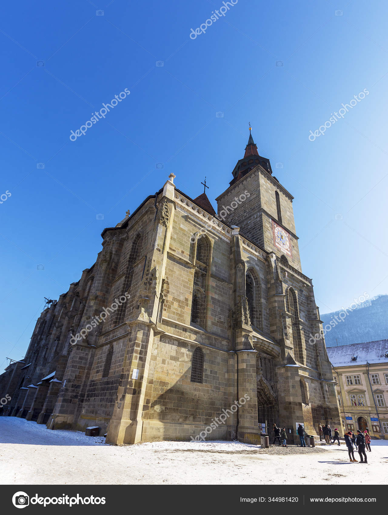 Black Church Biserica Neagra Brasov City Prahova Valley Romania Stock Photo Image By C Elephotos 344981420