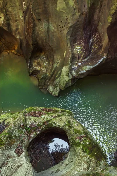 Muhteşem Gorges Pont Diable Dranse Morzine Boyunca Bir Karst Haute — Stok fotoğraf