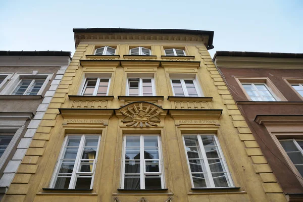Činžovní Dům Piwna Street Část Eye Providence Starém Městě Varšavě — Stock fotografie