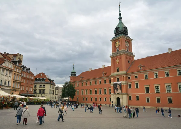Warsaw Poland July 2018 Beautiful Cityscape Castle Square Old Town — Stock Photo, Image