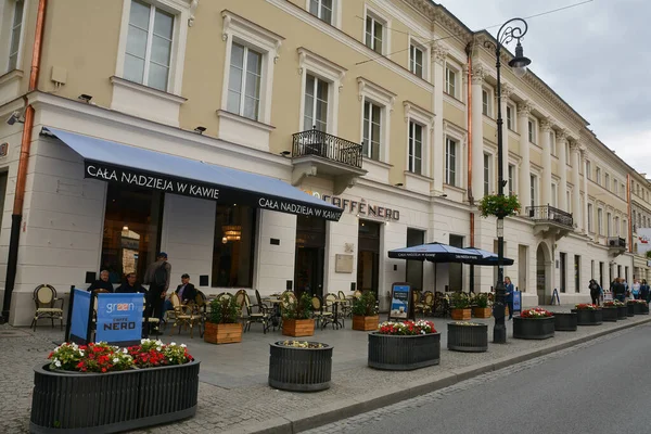 Warsaw Poland Июля 2018 Года Beautiful Cityscape Old Town Stare — стоковое фото