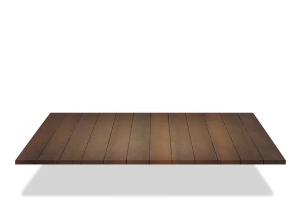 Wood shelves on isolated white background. — Stock Photo, Image