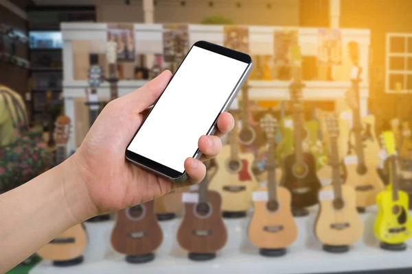 insan eli tutun ekranla akıllı telefon, tablet, cep telefonu 