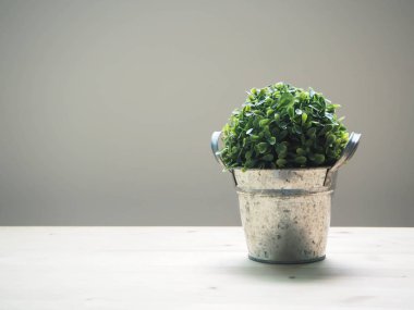 ahşap masa güzel ve metin için özgür kopya alanı ile küçük