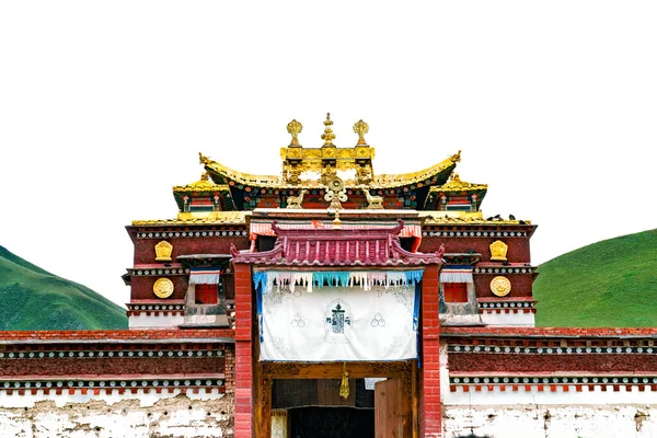 Храм Ару Темплеару Китайській Провінції Цінхай Китайський Тибетський Буддистський Храм — стокове фото