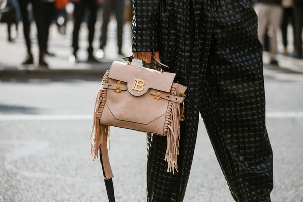 Paris Frankrike September 2019 Fashion Details Balmain Fashion Show Paris — Stockfoto