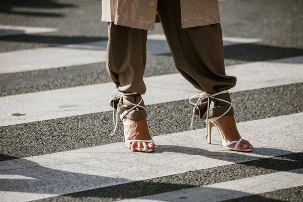 Paris France September 2019 Fashion Details Balmain Fashion Show Paris — Stock Photo, Image