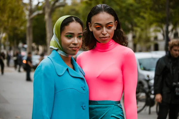 Paris França Setembro 2019 Convidados Antes Desfile Paco Rabanne Paris — Fotografia de Stock