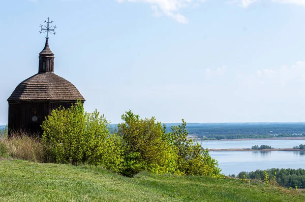 Vytachiv Ukrajina Květen 2020 Starý Dřevěný Kostel Vytachově Ukrajina Května — Stock fotografie