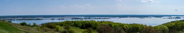 Panorama Dnieper River Early Spring — Stock Photo, Image