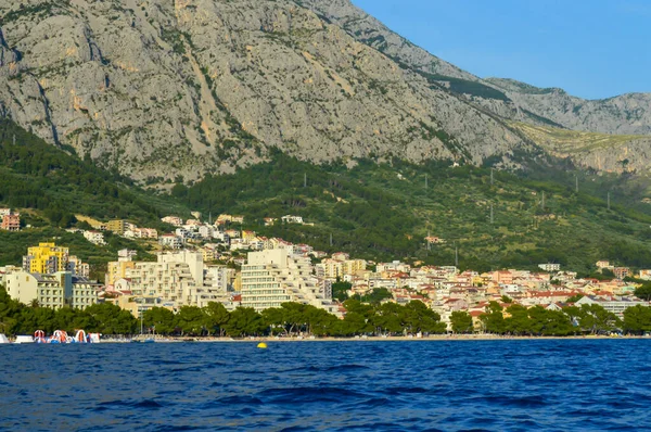 Makarska Riviera 'nın panoramik görüntüsü