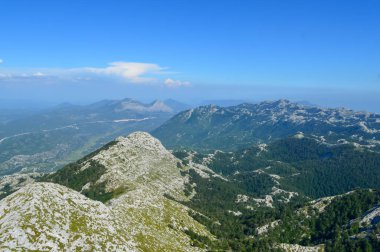 Hırvatistan ve Biokovo ulusal park manzarası manzarası