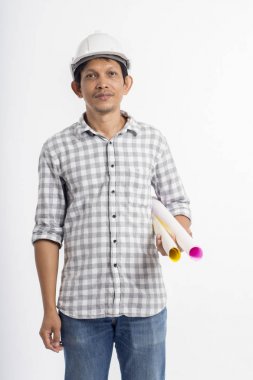 Asyalı erkek mühendis