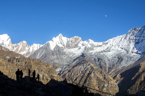 Cordillera por la noche, Himalaya en Nepal — Foto de Stock