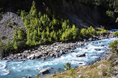 Nehir yolda Annapurna Trek, Nepal