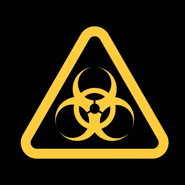 Желтая Иконка Пандемии Векторная Иллюстрация — стоковый вектор
