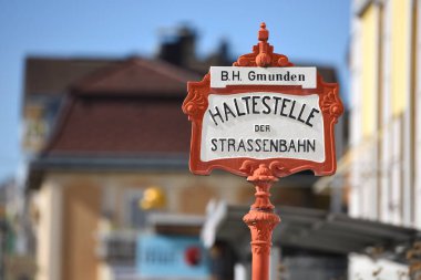 Gmunden 'deki Traunsee Tramvayı İstasyonu.