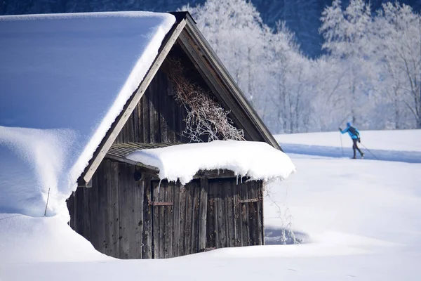 Das Winterwunderland Gosau Süden Oberösterreichs Ist Ein Langlaufparadies — Stockfoto