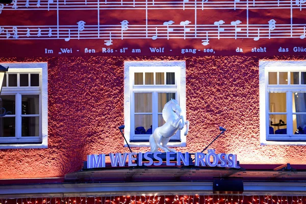 Mundialmente Famoso Hotel Weisses Rssl Sankt Wolfgang Wolfgangsee Salzkammergut —  Fotos de Stock