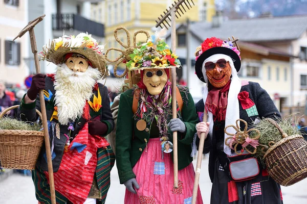 Carnaval Salzkammergut Aqui Ainda Uma Celebração Adequada Distrito Gmunden Alta — Fotografia de Stock