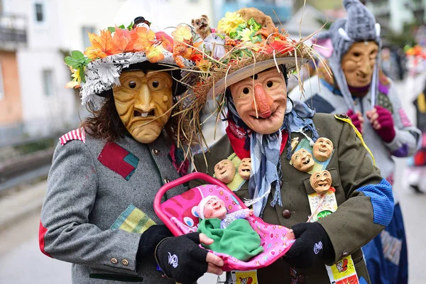 Carnaval Salzkammergut Aquí Todavía Una Celebración Adecuada Distrito Gmunden Alta — Foto de Stock